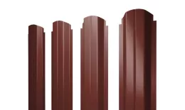Штакетник Grand Line П-образный А фигурный 0,5 Velur RAL 3009 Оксидно-красный купить в екатеринбурге