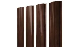 Штакетник Grand Line Slim Полукруглый 0,45 Print Elite Cherry Wood Бразильская вишня купить в екатеринбурге