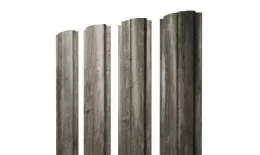 Штакетник Grand Line Slim Полукруглый 0,45 Print Elite Nordic Wood Северное дерево купить в екатеринбурге