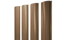 Штакетник Grand Line Slim Полукруглый 0,45 Print Elite Honey Wood Медовое дерево купить в екатеринбурге