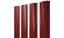 Штакетник Grand Line Slim Полукруглый 0,5 Satin RAL 3011 Коричнево-красный купить в екатеринбурге