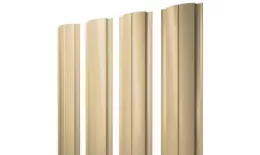 Штакетник Grand Line Slim Полукруглый 0,45 PE RAL 1014 Слоновая кость купить в екатеринбурге