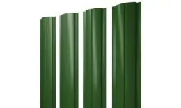 Штакетник Grand Line Slim Полукруглый 0,45 PE RAL 6002 Лиственно-зеленый купить в екатеринбурге