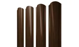 Штакетник Grand Line Slim Полукруглый фигурный 0,45 Print Elite Choco Wood Шоколадное дерево купить в екатеринбурге
