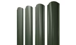 Штакетник Grand Line Slim Полукруглый фигурный 0,5 Velur RAL 6020 Хромовая зелень купить в екатеринбурге