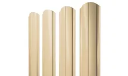 Штакетник Grand Line Slim Полукруглый фигурный 0,45 PE RAL 1014 Слоновая кость купить в екатеринбурге