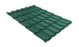 Металлочерепица GL 0.5 Classic GreenCoat Pural RR 11 темно-зеленый купить в екатеринбурге
