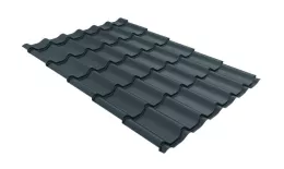 Металлочерепица GL 0.5 Classic GreenCoat Pural Matt RAL 7016 антрацитово-серый купить в екатеринбурге