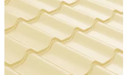 Металлочерепица Grand Line Classic Полиэстер 0.45 RAL 1015 светлая слоновая кость купить в екатеринбурге