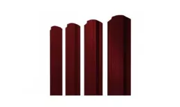 Штакетник Grand Line Прямоугольный фигурный 0,45 PE Double RAL 3005 Красное вино купить в екатеринбурге