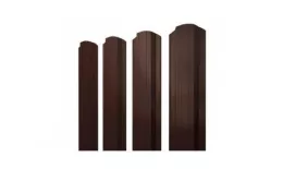 Штакетник Grand Line Прямоугольный фигурный 0,4 PE Double RAL 8017 Шоколад купить в екатеринбурге