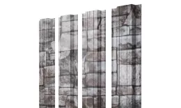 Штакетник Grand Line Прямоугольный 0,45 Print Elite Fine Stone Камень купить в екатеринбурге
