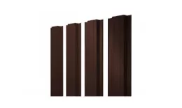 Штакетник Grand Line Прямоугольный 0,45 PE Double RAL 8017 Шоколад (1,5м) купить в екатеринбурге