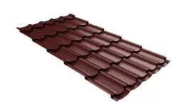 Металлочерепица GL Kvinta Plus 0,5 GreenCoat Pural Matt RAL 3009 оксидно-красный купить в екатеринбурге