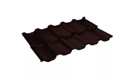 Металлочерепица GL Kvinta Uno 0,5 GreenCoat Pural RR 887 шоколадно-коричневый купить в екатеринбурге