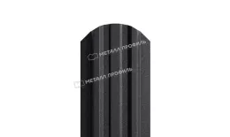 Штакетник Металл Профиль LANE-O (полукруглый верх) VikingMP 0,45 мм RAL 9005 черный купить в екатеринбурге