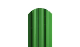 Штакетник Металл Профиль LANE-O (полукруглый верх) NormanMP 0,5 мм RAL 6018 жёлто-зелёный купить в екатеринбурге