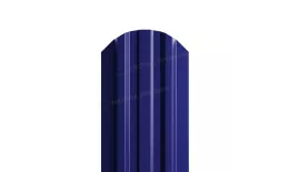 Штакетник Металл Профиль LANE-O (полукруглый верх) NormanMP 0,5 мм RAL 5002 Ультрамариново-синий купить в екатеринбурге