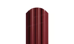 Штакетник Металл Профиль LANE-O (полукруглый верх) PURMAN 0,5 мм RAL 3011 коричнево-красный купить в екатеринбурге