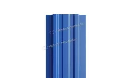 Штакетник Металл Профиль LANE-Т (прямой) РЕ 0,45 мм RAL 5005 сигнальный синий купить в екатеринбурге