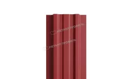 Штакетник Металл Профиль LANE-Т (прямой) VikingMP 0,45 мм RAL 3011 коричнево-красный купить в екатеринбурге