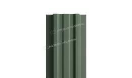Штакетник Металл Профиль LANE-Т (прямой) VikingMP 0,45 мм RAL 6007 бутылочно-зеленый купить в екатеринбурге
