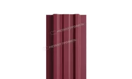 Штакетник Металл Профиль LANE-Т (прямой) VikingMP E 0,5 мм RAL 3005 красное вино купить в екатеринбурге
