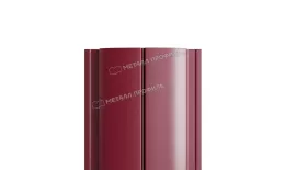 Штакетник Металл Профиль ELLIPSE-Т (Прямой) VikingMP E 0,5 мм RAL 3005 Красное вино купить в екатеринбурге