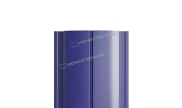 Штакетник Металл Профиль ELLIPSE-Т (Прямой) Полиэстер 0,45 мм RAL 5002 ультрамариновый-синий купить в екатеринбурге