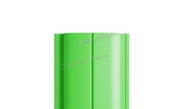 Штакетник Металл Профиль ELLIPSE-Т (Прямой) NormanMP 0,5 мм RAL 6018 желто-зеленый купить в екатеринбурге