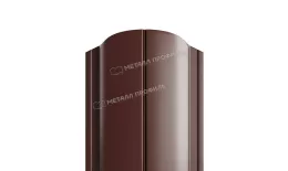 Штакетник Металл Профиль ELLIPSE-O (Закругленный) PURETAN 0,5 мм RAL 8017 Шоколад купить в екатеринбурге