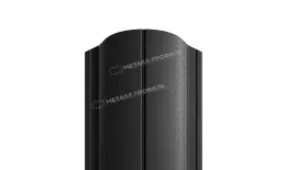 Штакетник Металл Профиль ELLIPSE-O (Закругленный) PURMAN 0,5 мм RAL 9005 Черный купить в екатеринбурге