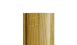 Штакетник Металл Профиль ELLIPSE-Т (Прямой) ECOSTEEL 0,5 мм Золотой Дуб купить в екатеринбурге