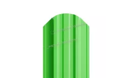 Штакетник Металл Профиль TRAPEZE-O (Закругленный) NormanMP 0,5 мм RAL 6018 Жёлто-зелёный купить в екатеринбурге