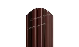 Штакетник Металл Профиль TRAPEZE-O (Закругленный) PURETAN 0,5 мм RAL 8017 Шоколад купить в екатеринбурге