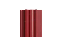 Штакетник Металл Профиль TRAPEZE-Т (Прямой) NormanMP 0,5 мм RAL 3011 Коричнево-красный купить в екатеринбурге