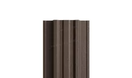 Штакетник Металл Профиль TRAPEZE-Т (Прямой) VikingMP Е 0,5 мм RAL 8019 Серо-коричневый купить в екатеринбурге