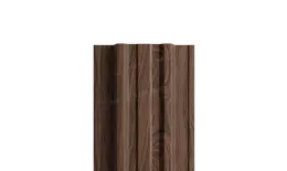 Штакетник Металл Профиль TRAPEZE-Т (Прямой) ECOSTEEL Matt 0,5 мм Мореный Дуб купить в екатеринбурге