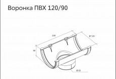 Воронка ПВХ Grand Line Стандарт Шоколадный купить 