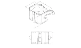 Кронштейн трубы на дерево Grand Line Vortex Matt RAL 8017 купить в екатеринбурге