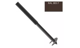 Столб Винтовой 3000мм 50х50-2000мм/d45-1000мм, для сетки ППК RAL 8017 Коричневый купить в екатеринбурге