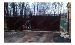 Ворота откатные Estet 2,0х3,5 RAL 8017 GL купить в екатеринбурге