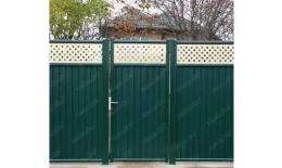 Калитка Estet Plus 2,0х1 RAL 6005/1014 GL купить в екатеринбурге