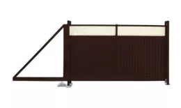 Ворота откатные Estet Plus 2,0х4,5 RAL RR 32/1013 GL купить в екатеринбурге