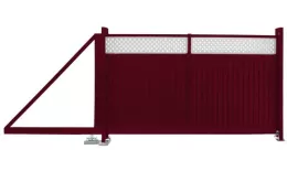 Ворота откатные Estet Plus 2,0х3,5 RAL 3005/7040 GL купить в екатеринбурге