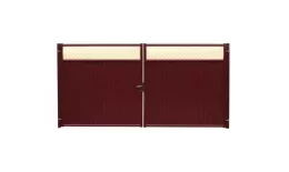 Ворота Estet Plus 2,0х3,6 RAL 3005/3005 Красное вино GL купить в екатеринбурге