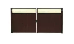 Ворота Estet Plus 2,0х3,6 RAL 8017/1013 Шоколад GL купить в екатеринбурге