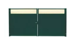 Ворота Estet Plus 2,4х3,6 RAL 6005/1014 Зеленый мох  GL купить в екатеринбурге