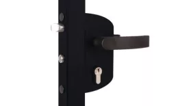 Замок LAKZ 4040 P1L корпус полиамидный, с ручками из полиамила, черный RAL 9005 GL купить в екатеринбурге