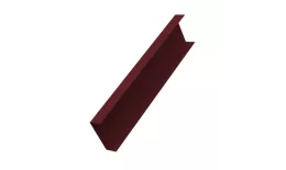Декоративная накладка на столб жалюзи Milan,Tokyo 0,5 Satin с пленкой RAL 3005 красное вино GL купить в екатеринбурге